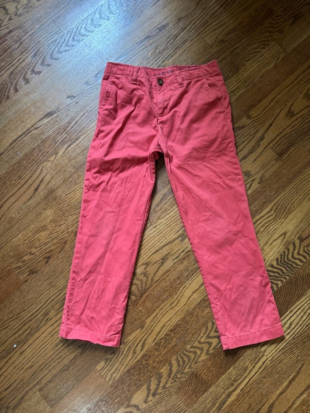 Lands' End Coral Pink Chino Pants | Boys 8H